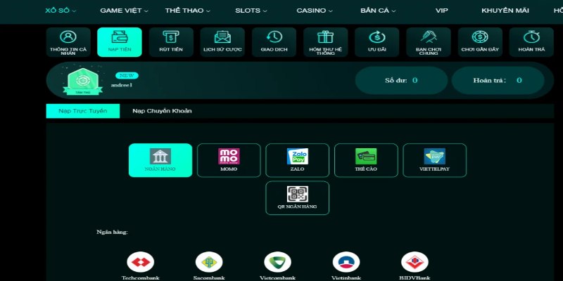 Điều kiện quan trọng trước khi nạp tiền VSBET