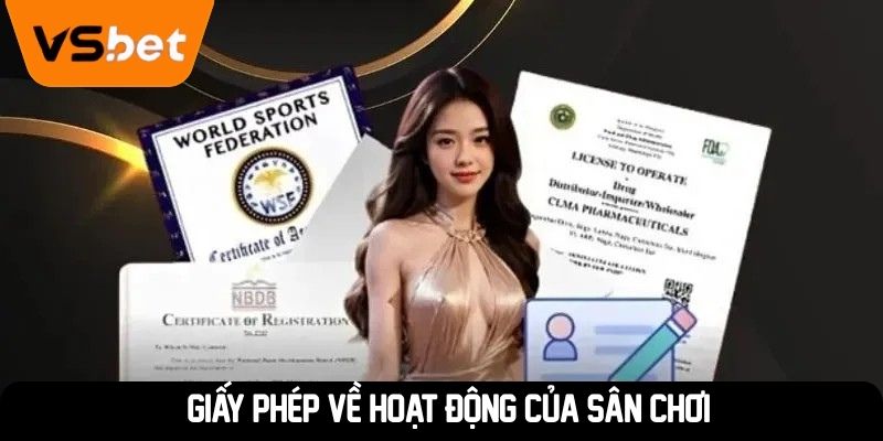 Giấy phép về hoạt động của sân chơi