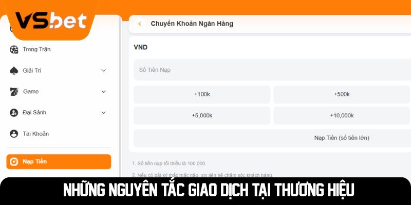 Những nguyên tắc giao dịch tại thương hiệu