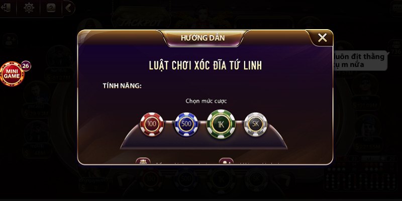 Sức hấp dẫn riêng từ xóc đĩa tứ linh VSBET